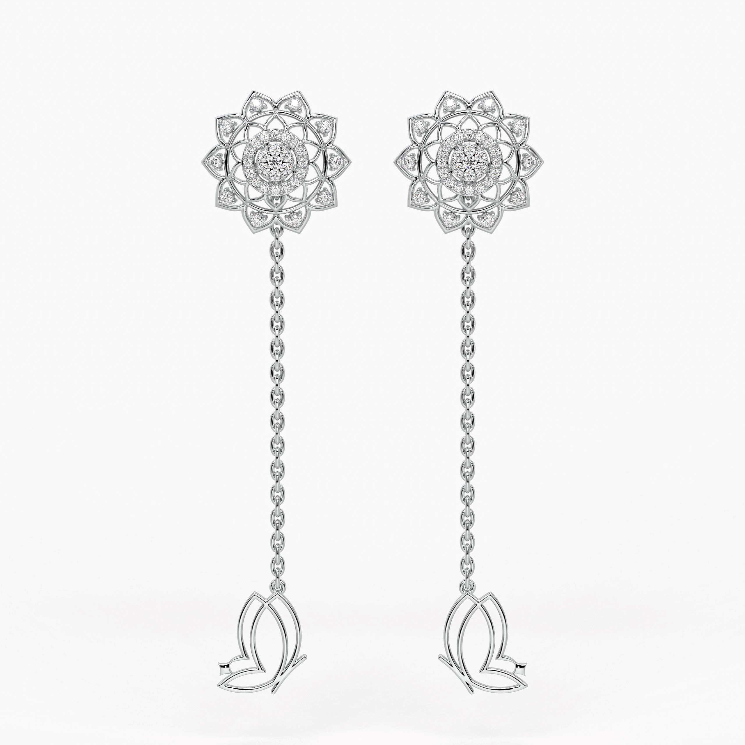 Regal Mandala Blossom Earrings