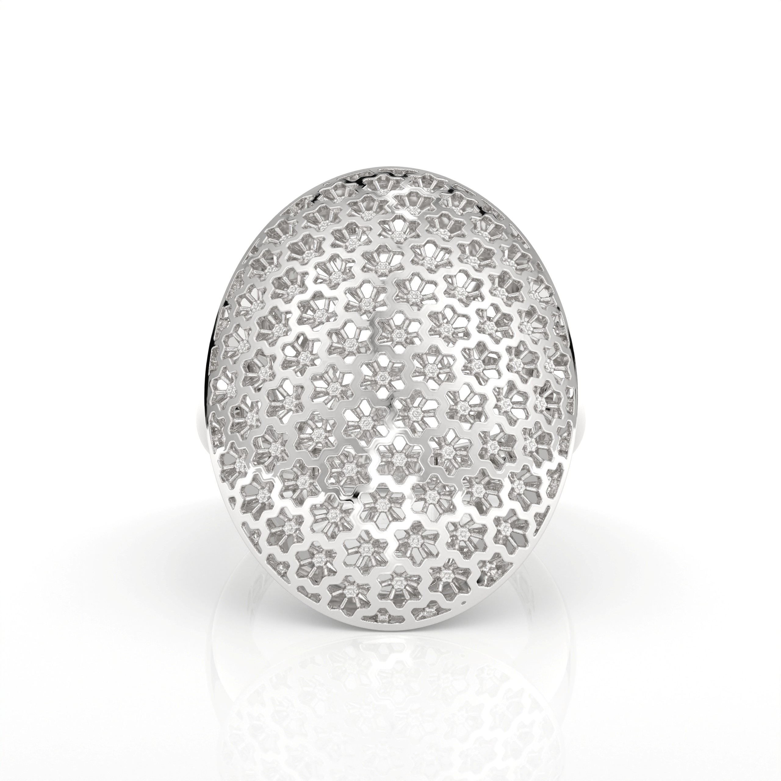 Celestia Dome Lattice Ring