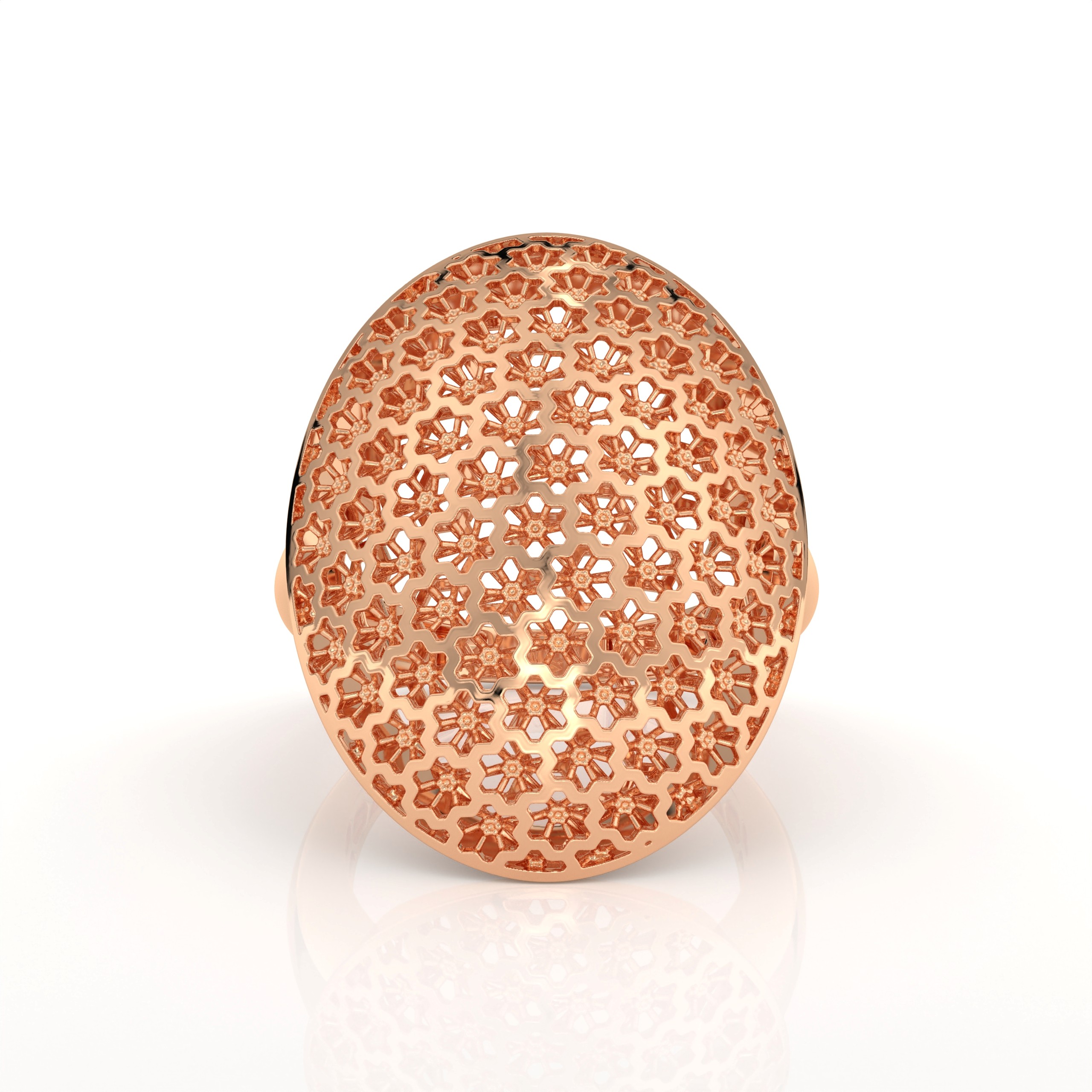 Celestia Dome Lattice Ring