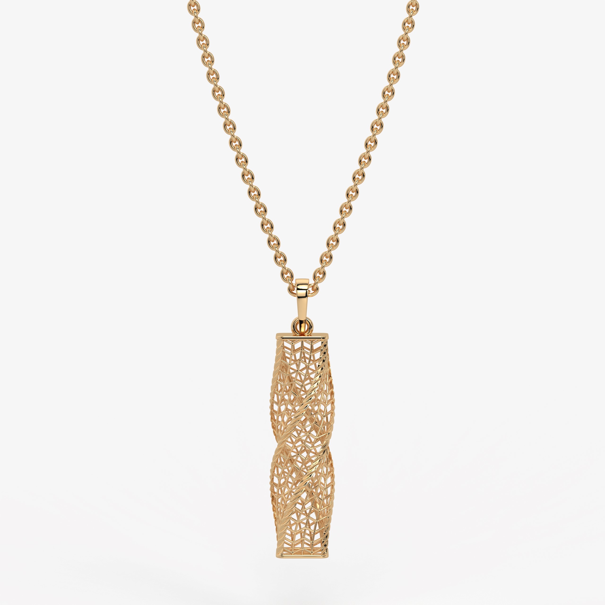 Twisted Lattice Pendant