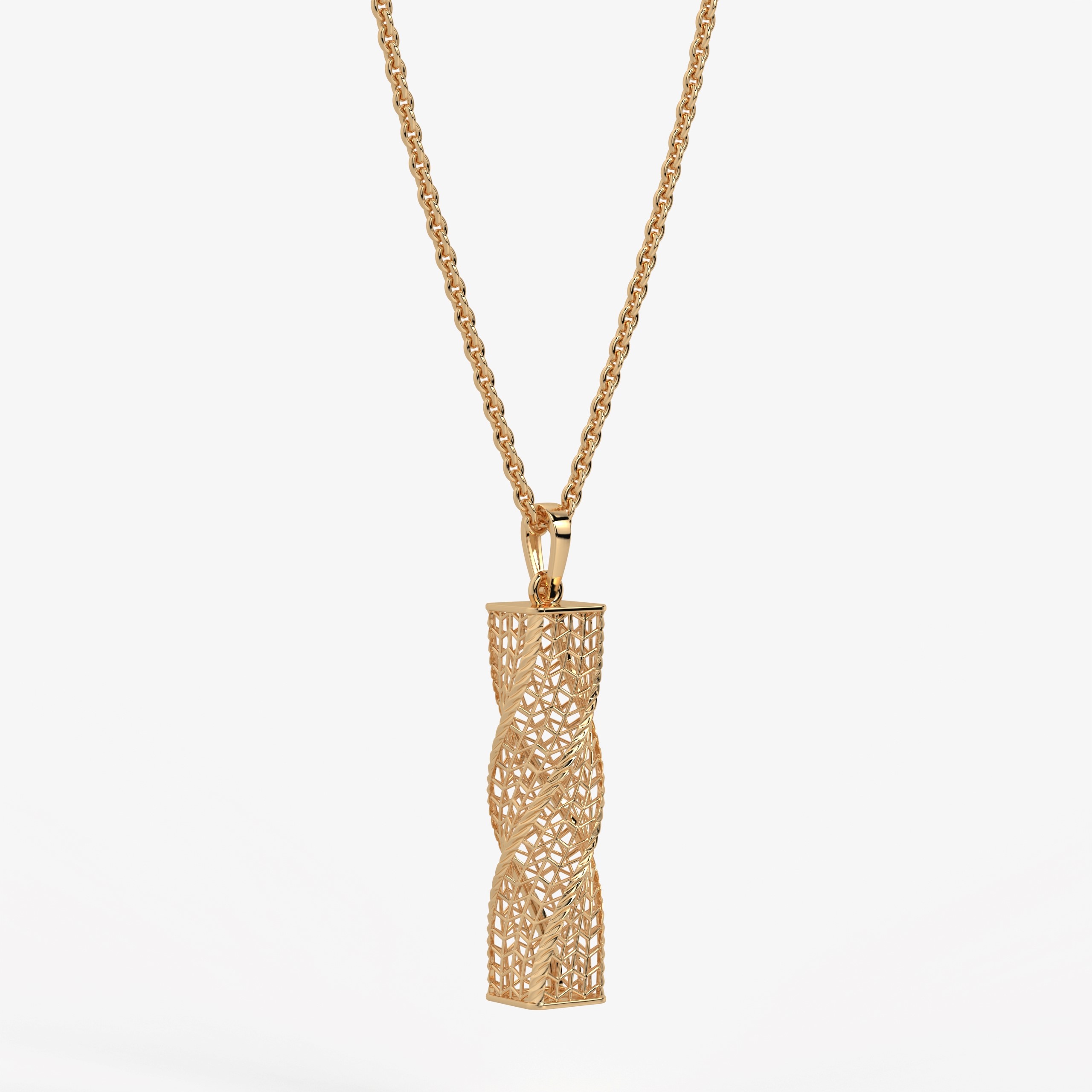 Twisted Lattice Pendant