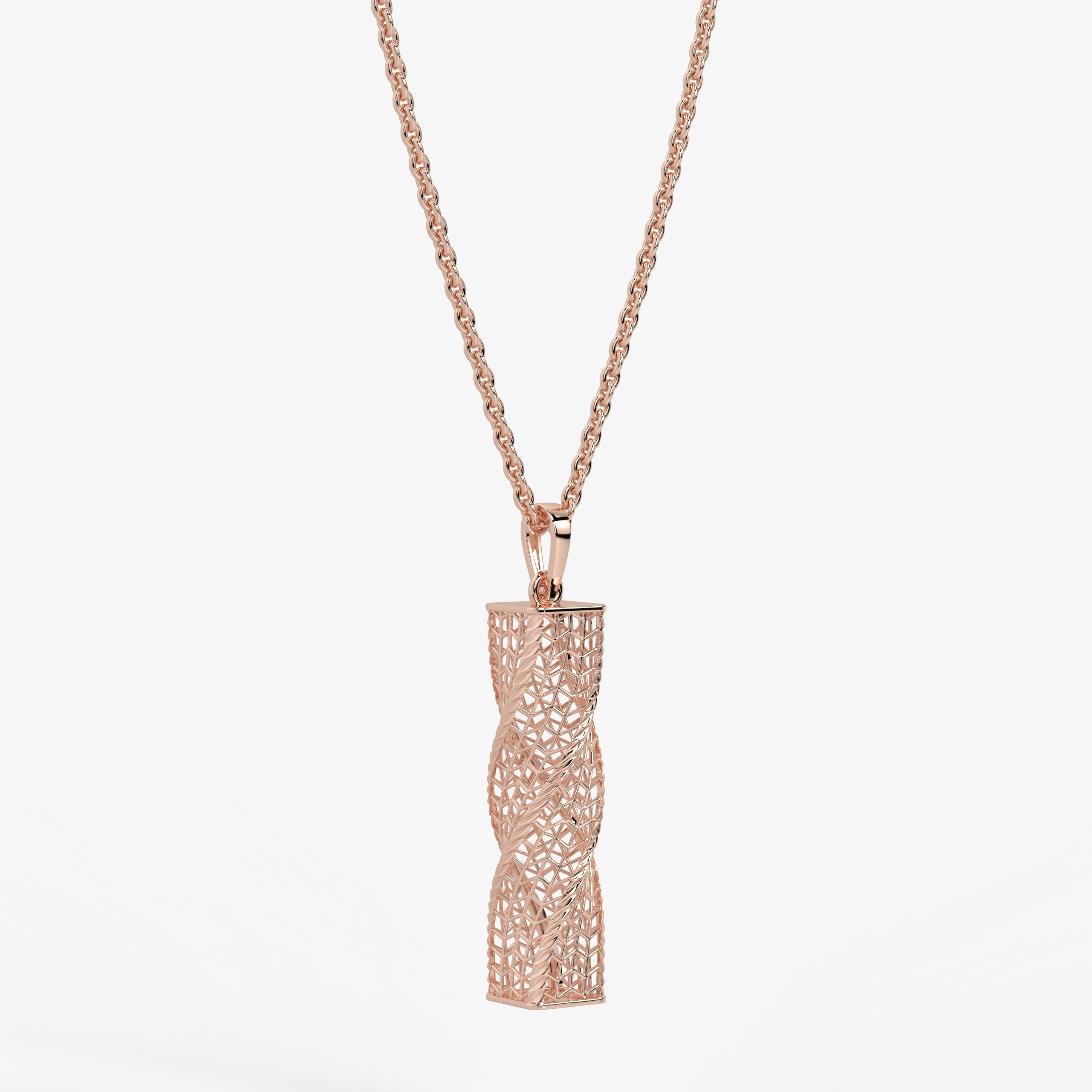 Twisted Lattice Pendant