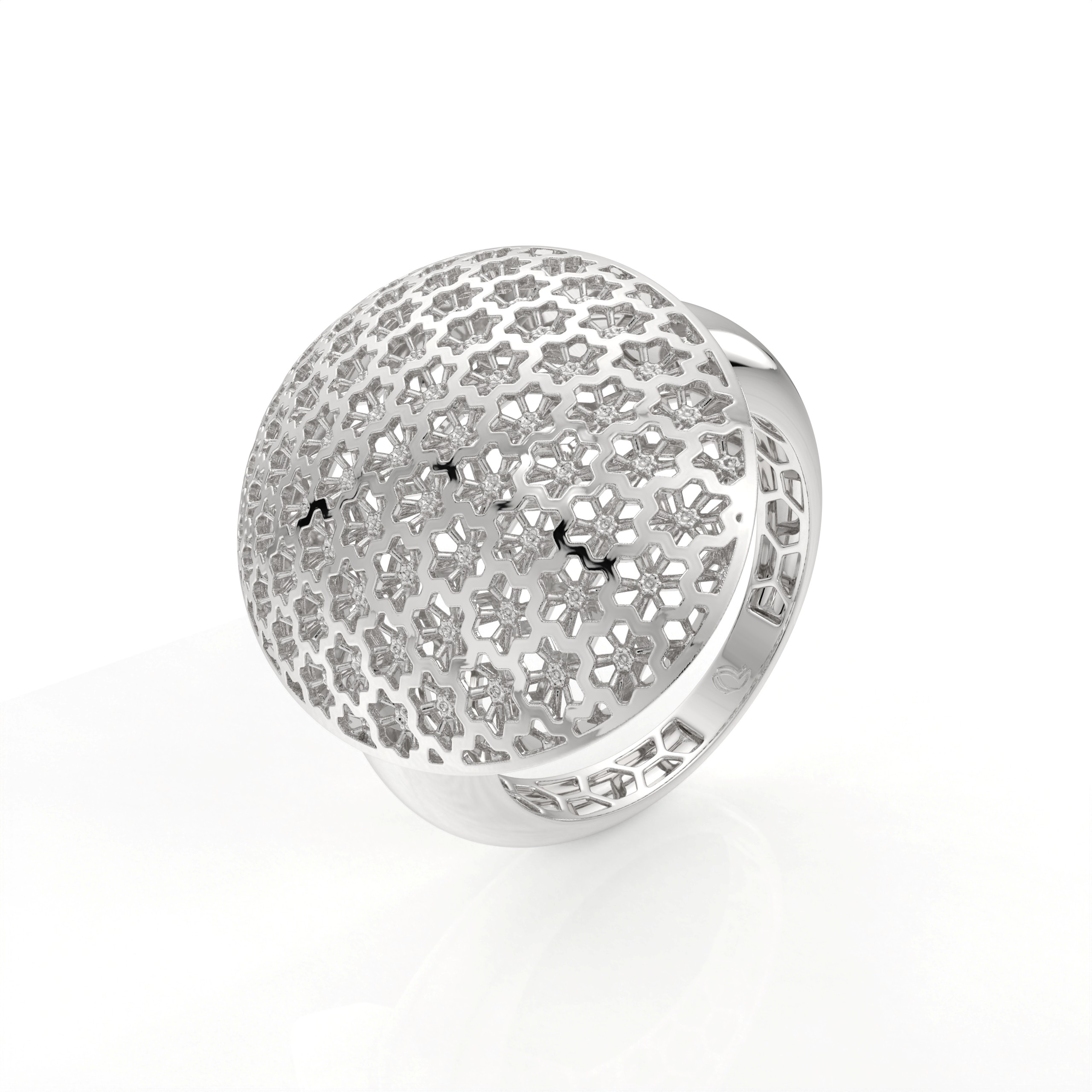 Celestia Dome Lattice Ring