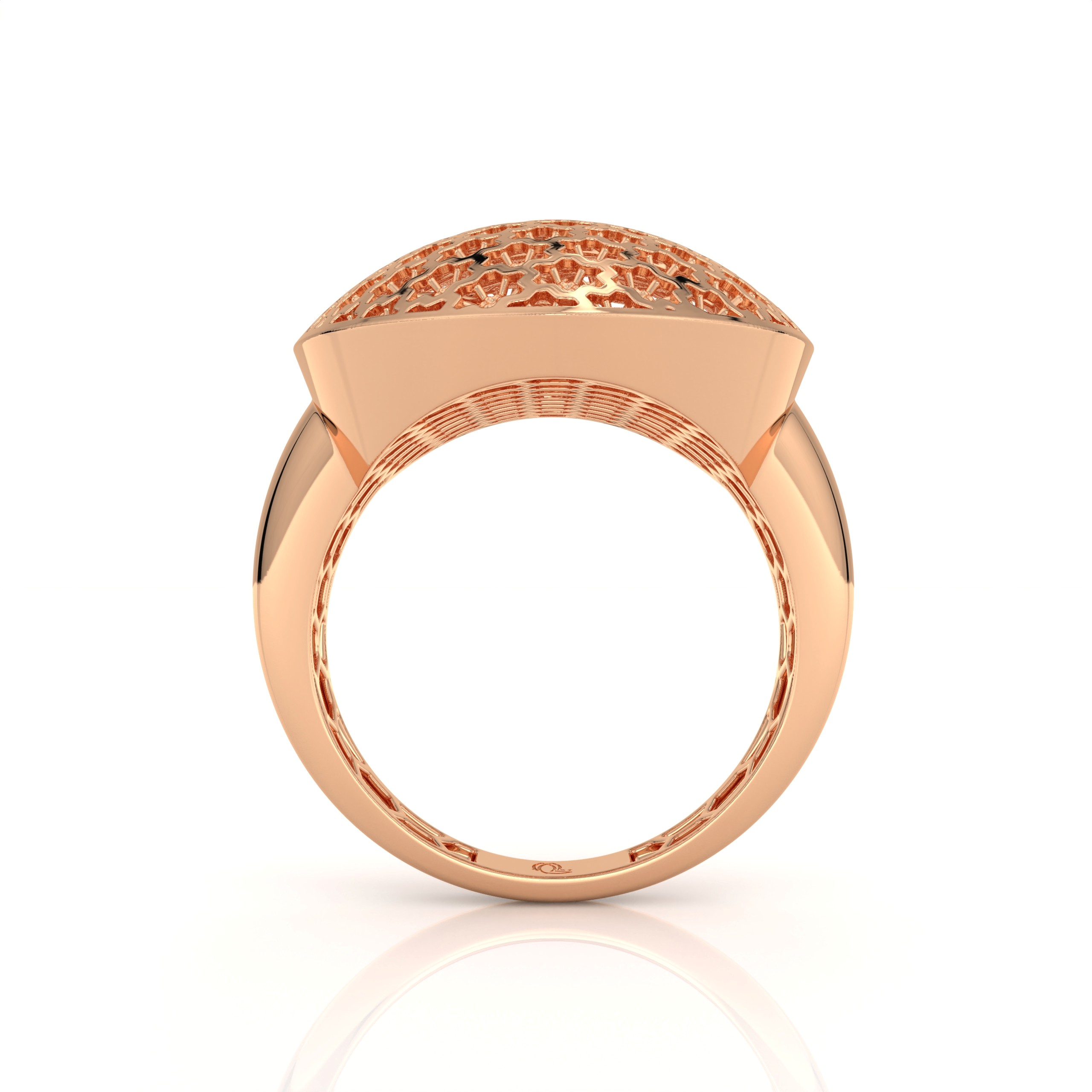 Celestia Dome Lattice Ring